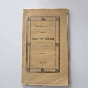 Napoleon Frz.J.K.Herzog v -   (Prokesch-Osten, Anton von): -  Schreiben an***über den Herzog von Reichstadt.