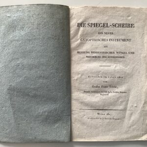 Spiegel-Scheibe -   Teleki (von Szek), Graf Franz: -  Die Spiegel-Scheibe.