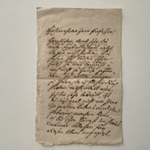 Autograph -   Lewinsky, Josef. Actor and director (1835-1907). -  Autograph letter, signed, no place, no date.