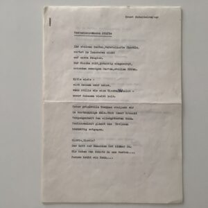 Scheibelreiter, Ernst. (1897-1973). -  Sechs maschinengeschriebene Typoskripte mit eigenhändigen Einfügungen bzw. Korrekturen.