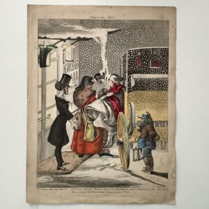 Cajetan, Joseph, d.I. Anton Elfinger (1821 - Wien - 1864). -  Der Galan. Eine zarte Blume! Der Portier! Ja wohl!!