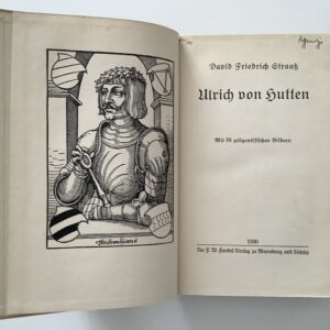 Hutten -   Strauß, David Friedrich. -  Ulrich von Hutten.