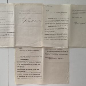 Autographen -   Andri, Ferdinand, Maler und Zeichner (1871-1956). -  3 maschinengeschriebene Verträge, von Andrei signiert, Wien 1917 - 1920.