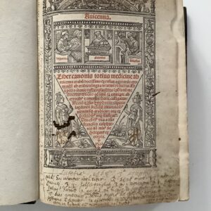 Medicine - One of the most important works of the middle ages -   Avicenna (Abu 'Ali al-Husayn ibn Abdalla ibn Sina). -  Liber canonis totius medicine...a Gerardo Cremone(n)si ab arabica lingua in latina(m) reductus.