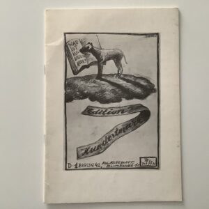 Edition Hundertmark. -  Eidtionsverzeichnis 1971 - 1975.