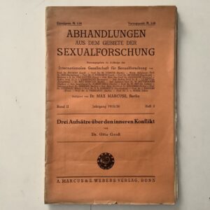 Groß, Otto. -  Drei Aufsätze über den inneren Konflikt.