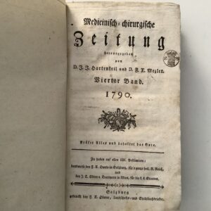 Hartenkeil, J.J. und F.X. Mezler. -  Medicinisch-chirurgische Zeitung.