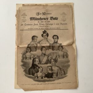 Fest-Nummer des Münchener Bote für Stadt und Land zur Centenar-Feier König Ludwigs I. von Bayern.