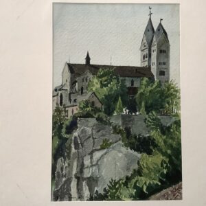 Dietkirchen a.d.Lahn -   Anonym - -  Ansicht der Bssilica St. Lubentius in Dietkirchen an der Lahn.