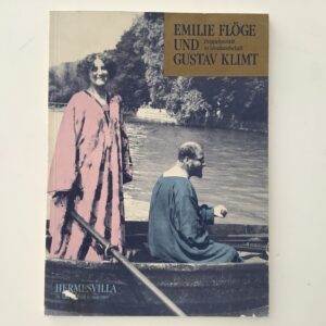 Klimt -   Emilie Flöge und Gustav Klimt. Doppelporträt in Ideallandschaft.