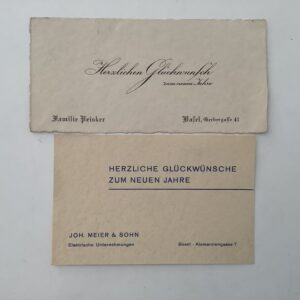 Glückwunschkarten: -  Sammlung von 66 Glückwunschkarten.