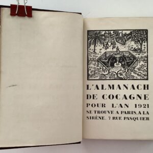 Cocagne -   Almanach de Cocagne pour l'an 1921.