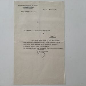 Lehrs, Max, Kunsthistoriker und langjähriger Direktor des Dresdner Kupferstich-Kabinetts (1855-1938). -  6 (4 eigenhändige und 2 maschinengeschriebene) Briefe mit eigen händiger Unterschrift 1906 und 1921 bis 1924.