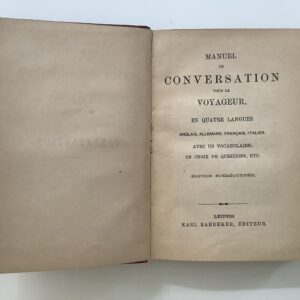Manuel de Conversation pour le Voyageur.